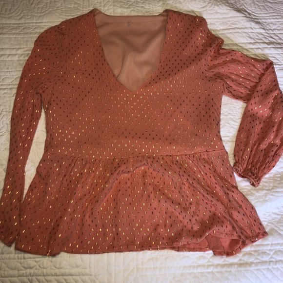 Orange Gold Top - Picture 1 of 2